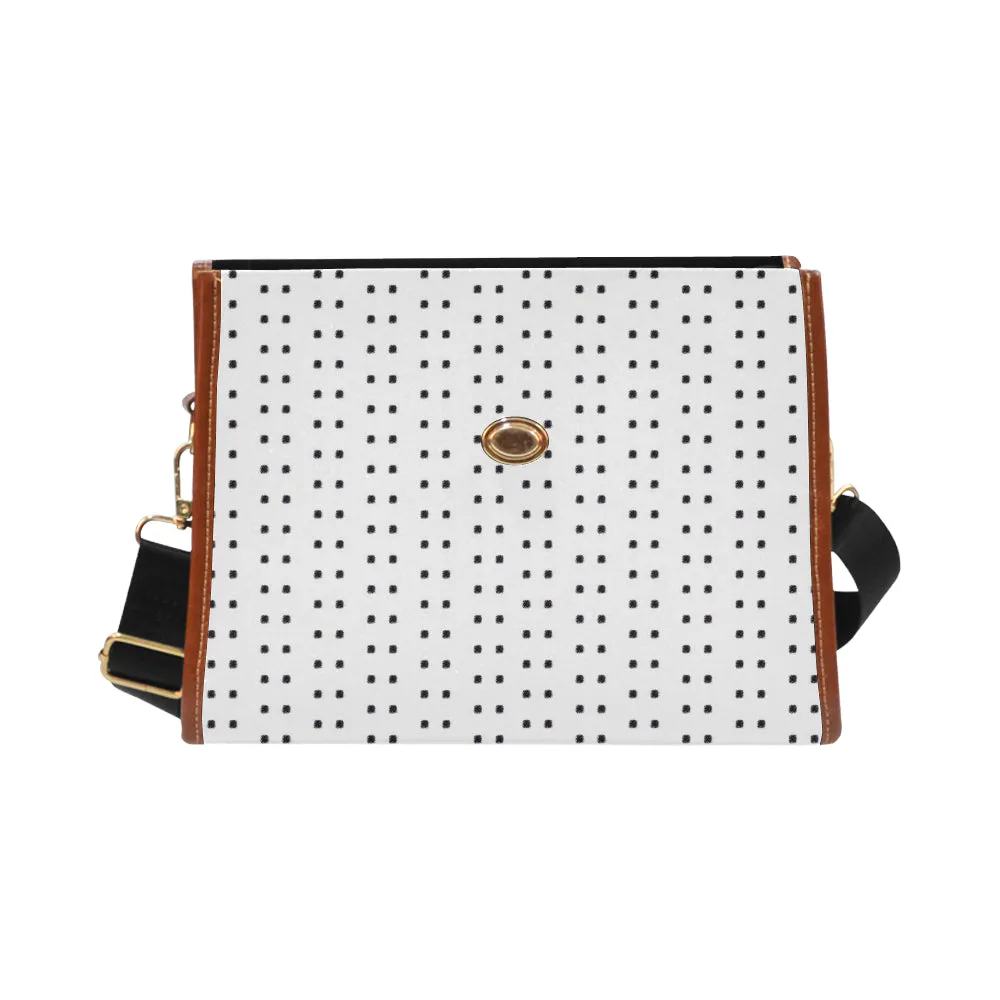 Polka Stripe London Satchel Bag
