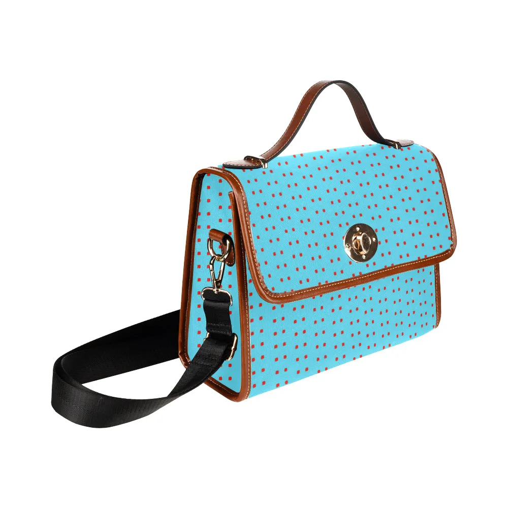 Polka Stripe London Satchel Bag