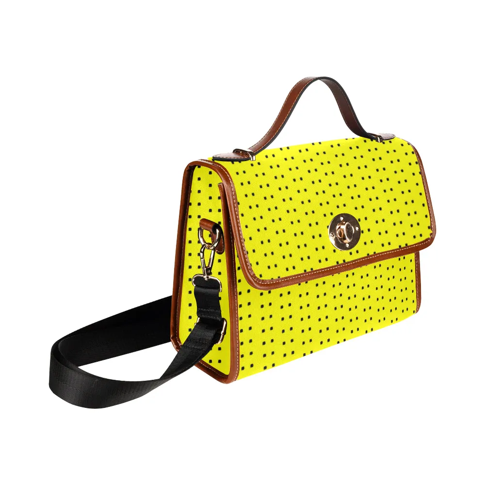 Polka Stripe London Satchel Bag