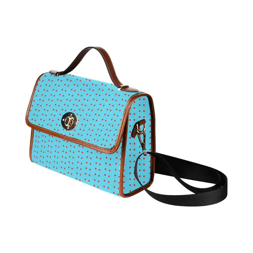 Polka Stripe London Satchel Bag