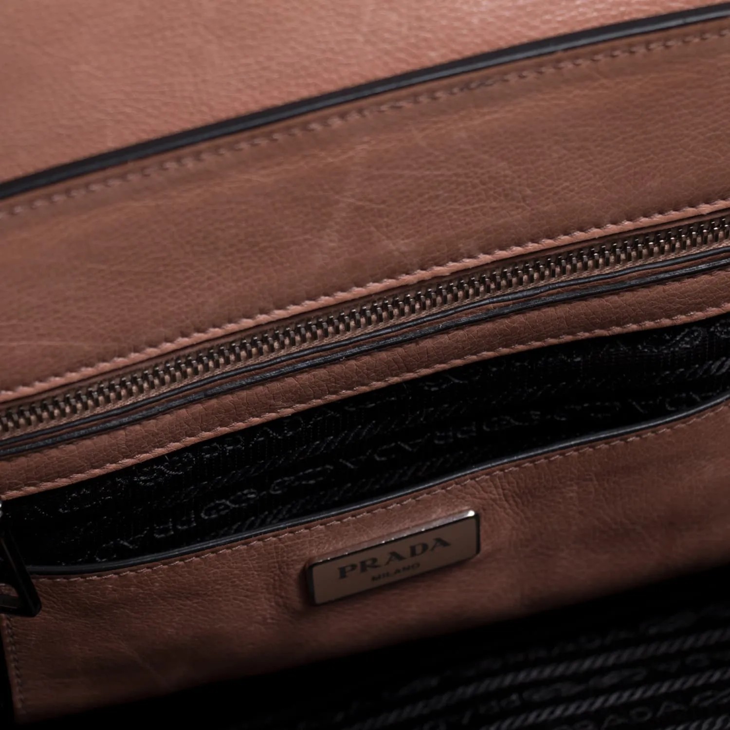 Prada Calf Twin Tote Bag
