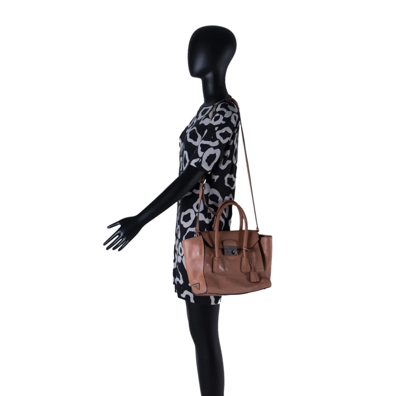 Prada Calf Twin Tote Bag