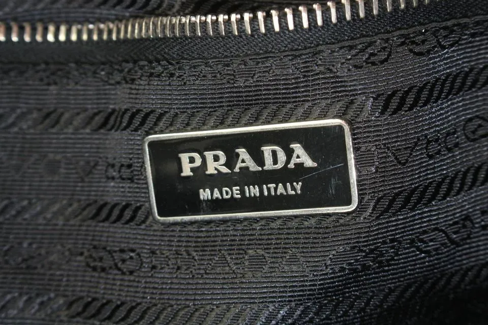 Prada Dark Brown Leather Belt Buckle Tote Bag 455pr62