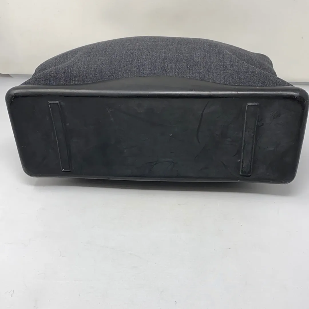 Prada Grey Fabric and Black Leather Top Flap Shoulder Bag