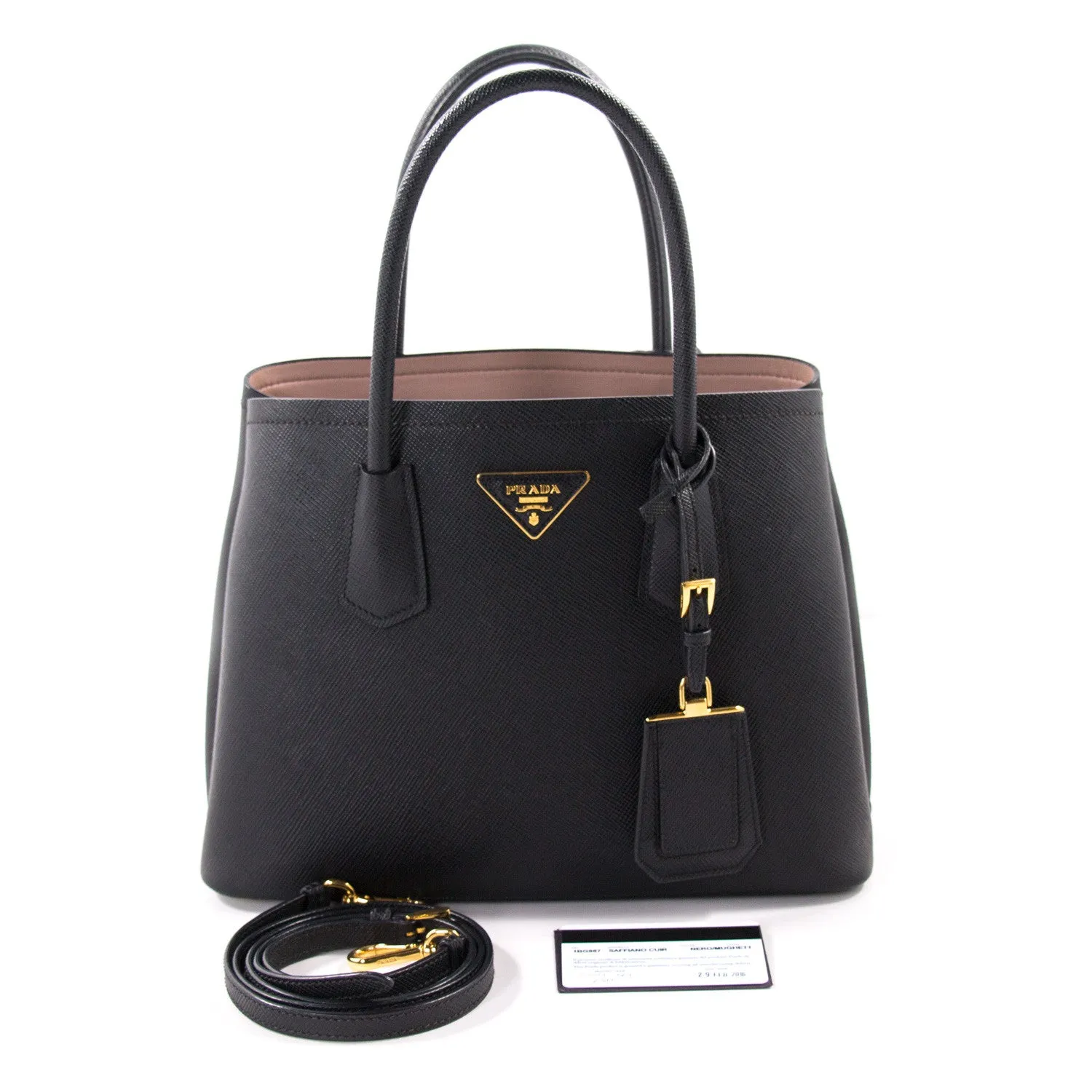 Prada Saffiano Double Bag Tote