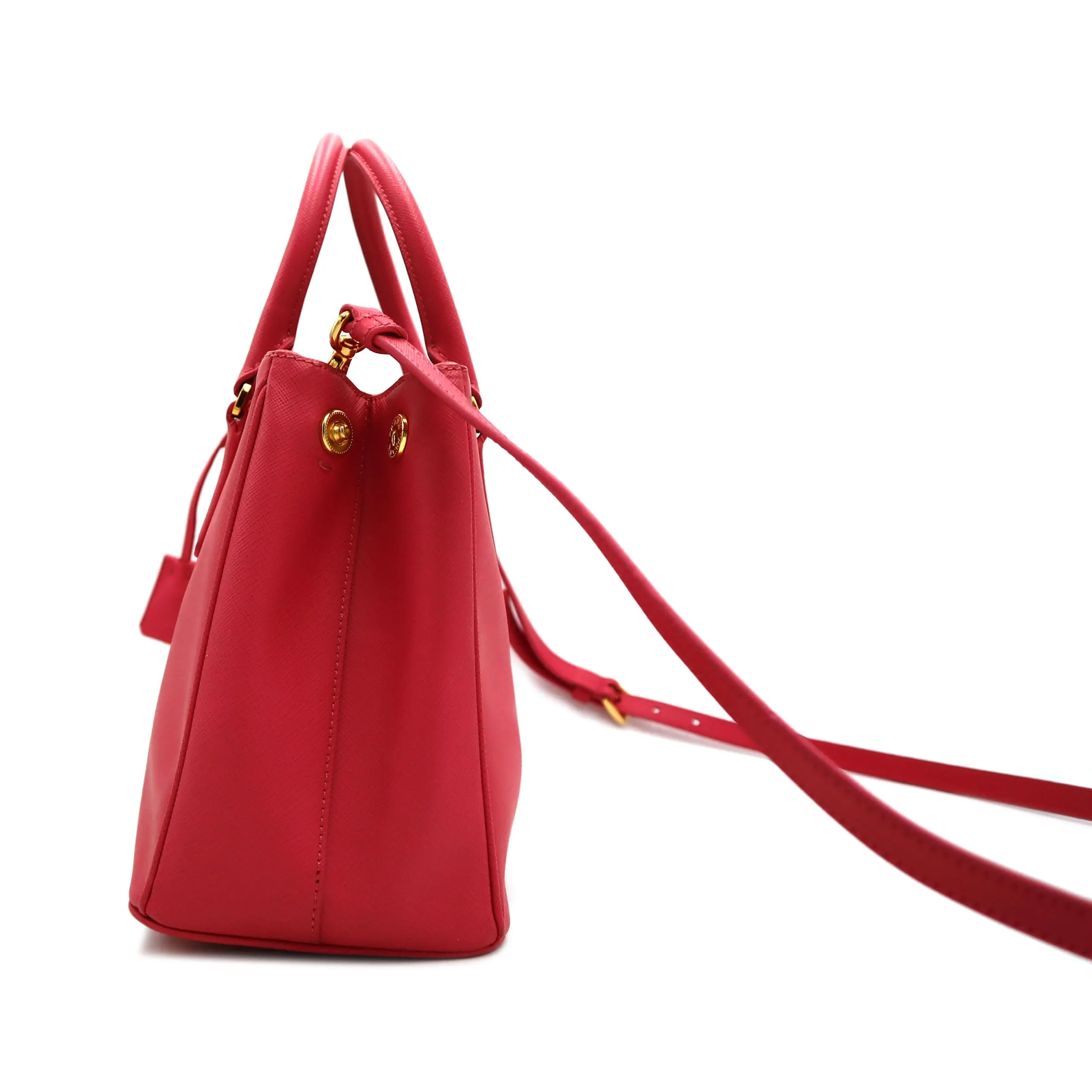 Prada Saffiano Galleria Double Zip Tote Bag