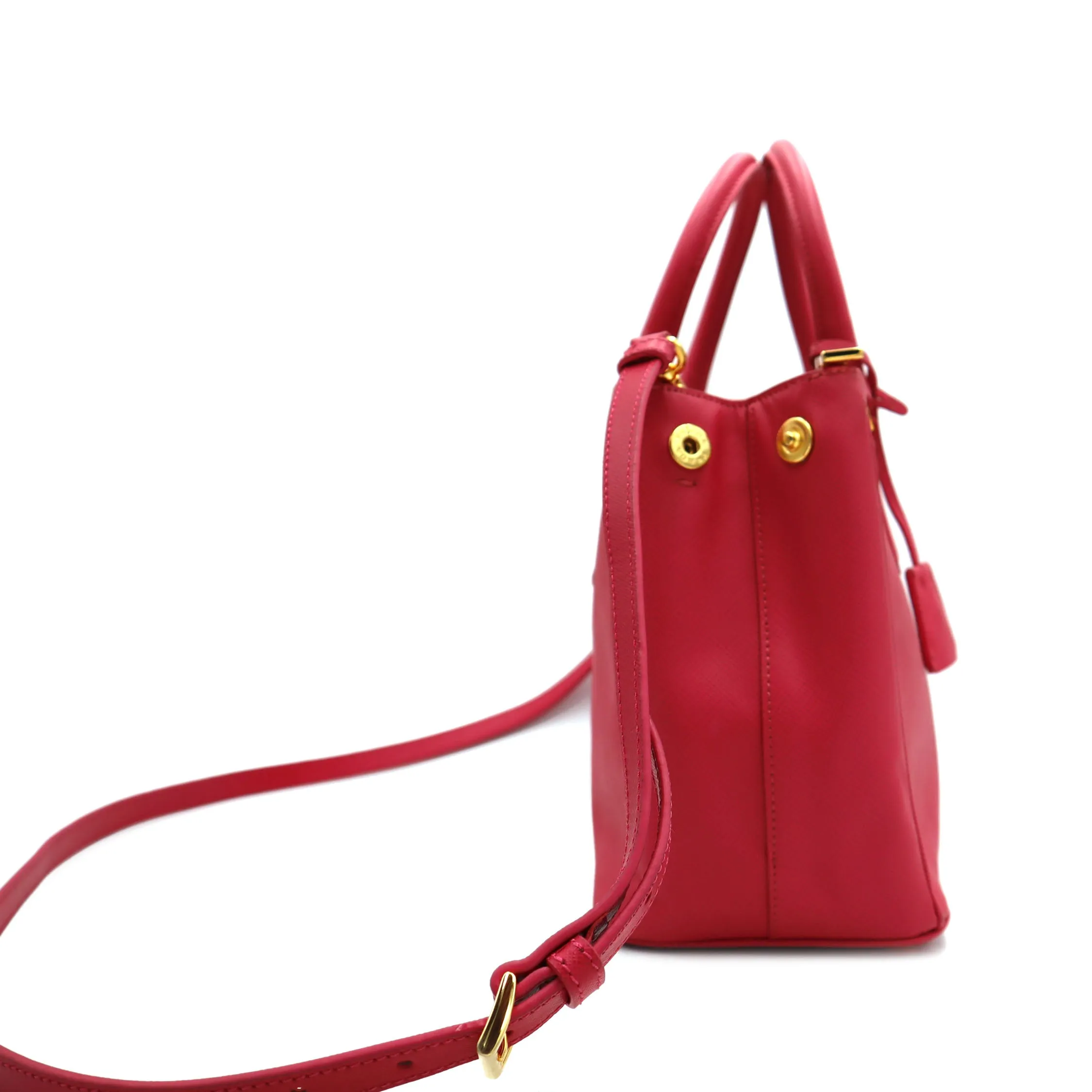 Prada Saffiano Galleria Double Zip Tote Bag