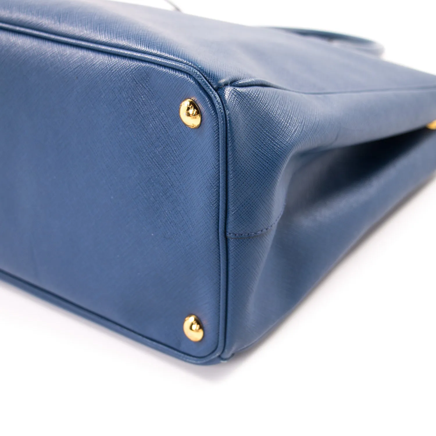 Prada Saffiano Lux Double-Zip Tote Bag