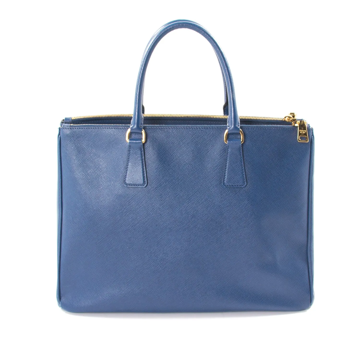Prada Saffiano Lux Double-Zip Tote Bag