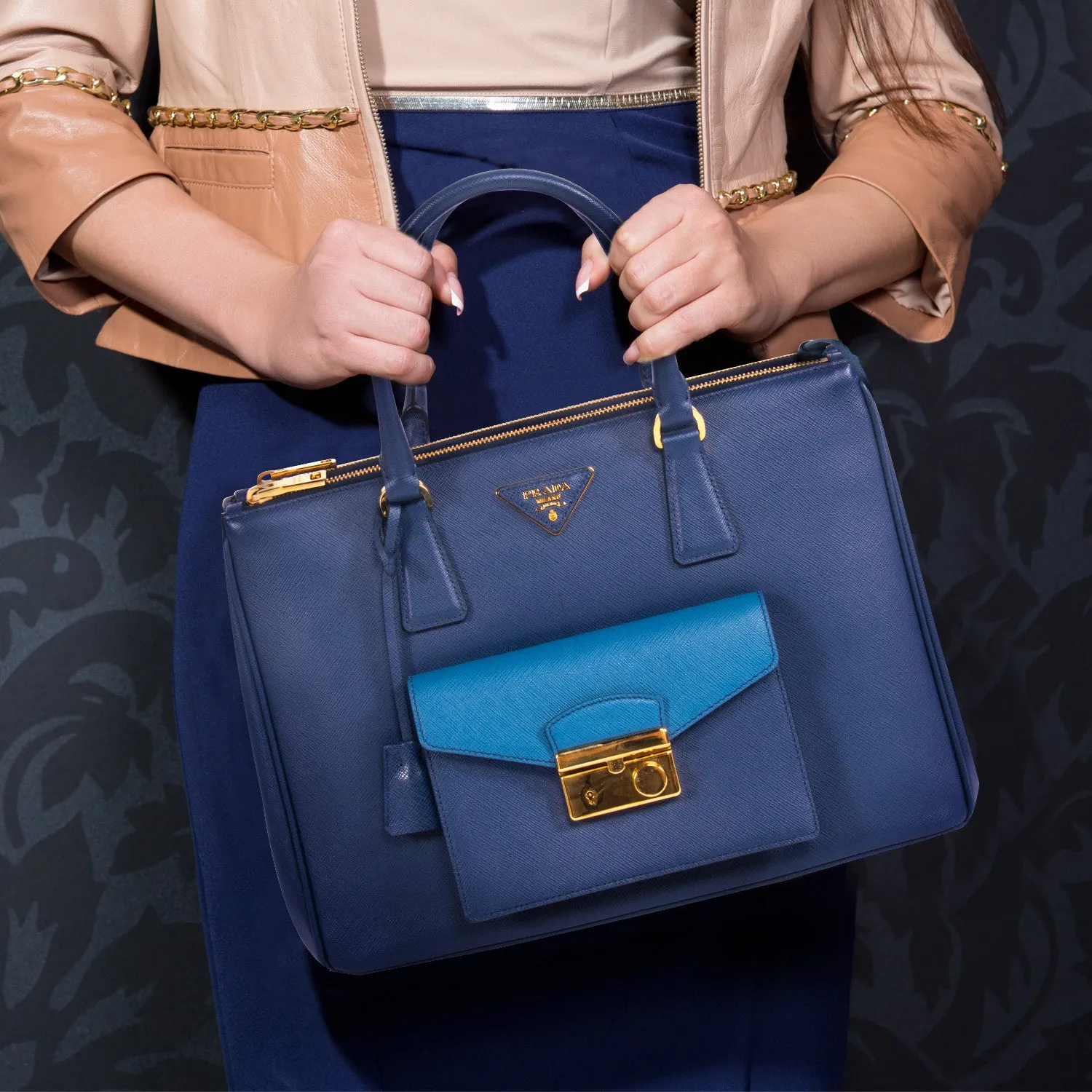 Prada Saffiano Lux Tote Cargo
