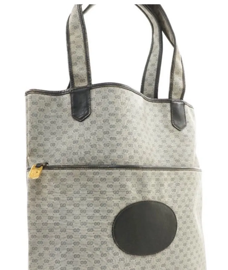 PREOWNED Gucci Tote Bag in Navy Blue