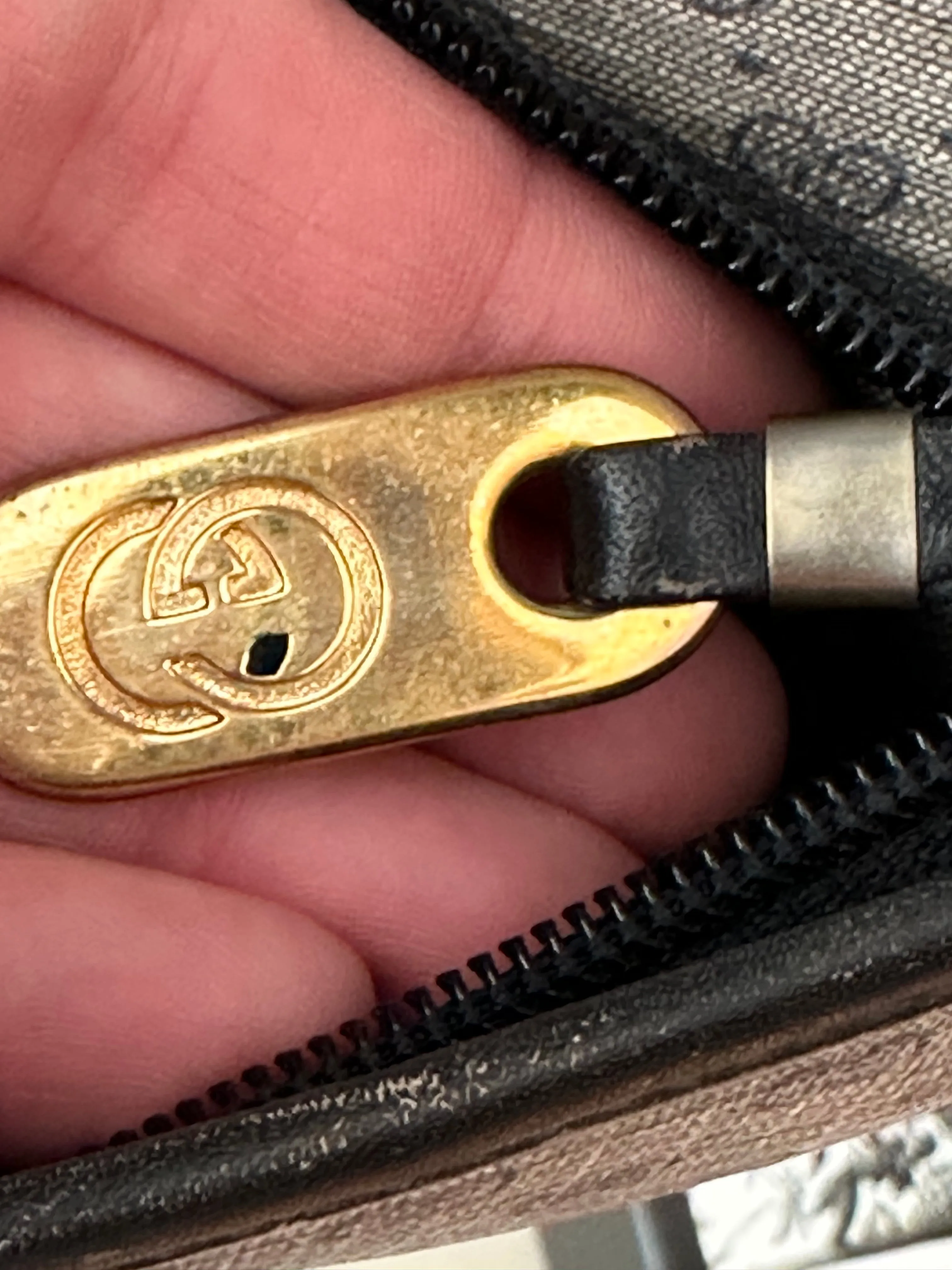 PREOWNED Gucci Tote Bag in Navy Blue