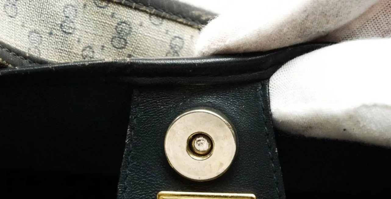 PREOWNED Gucci Tote Bag in Navy Blue