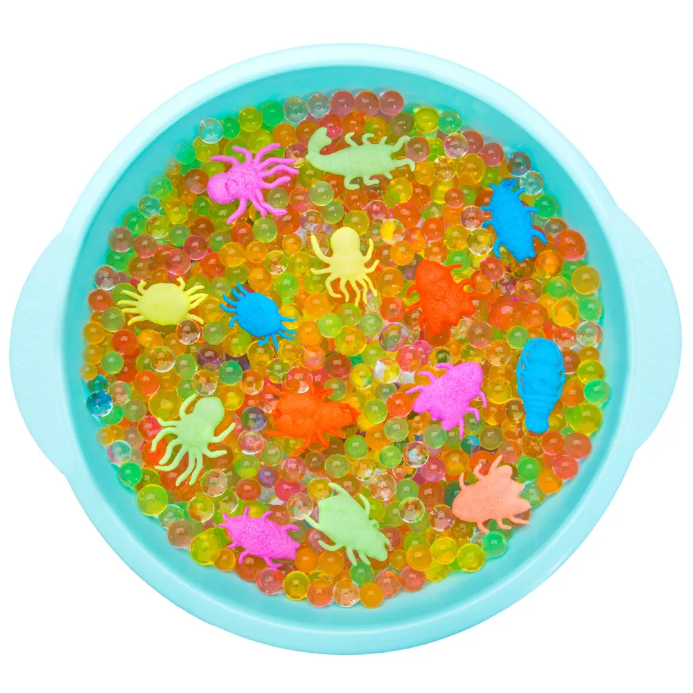PROLOSO 40 Packet Water Growing Animals Expandable Sea Creatures with Crystal Water Beads
