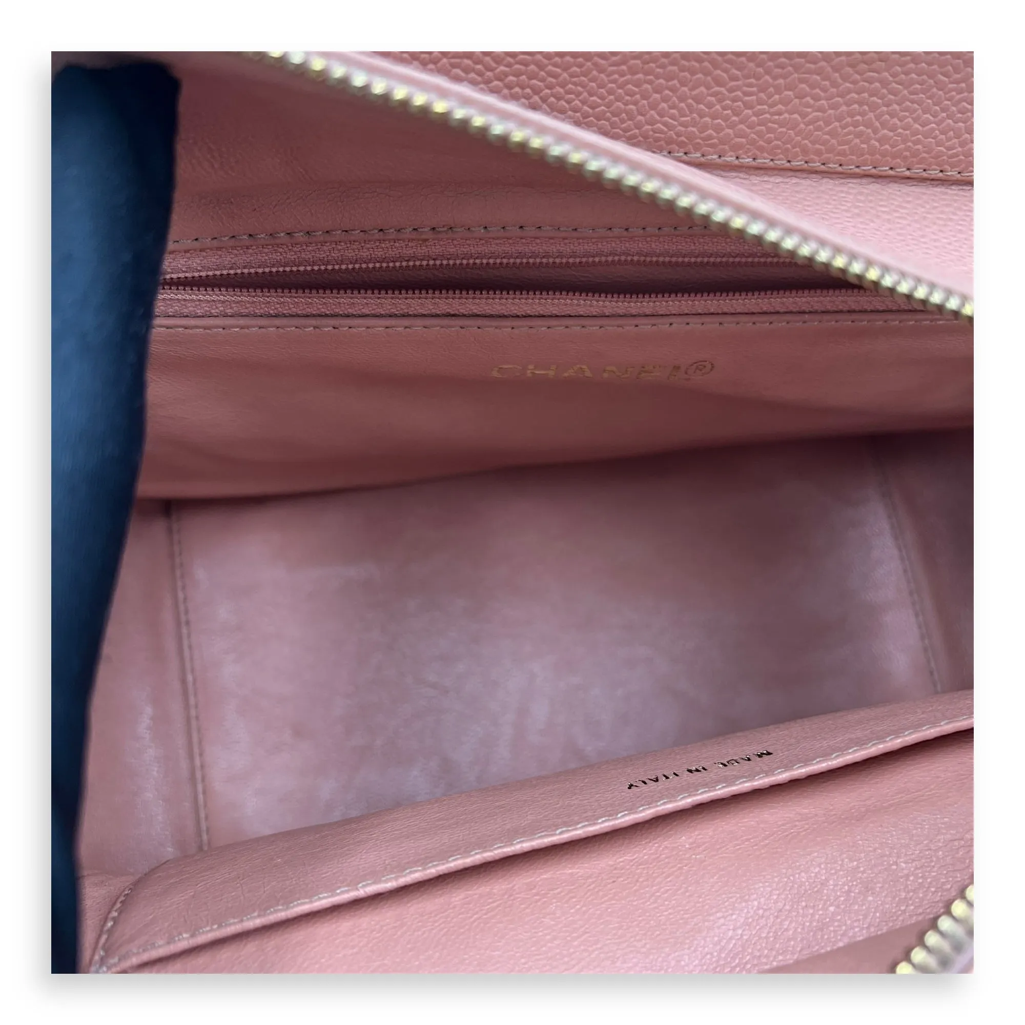 PST Petit Shopping Tote Bag in Caviar Leather   Gold hardware