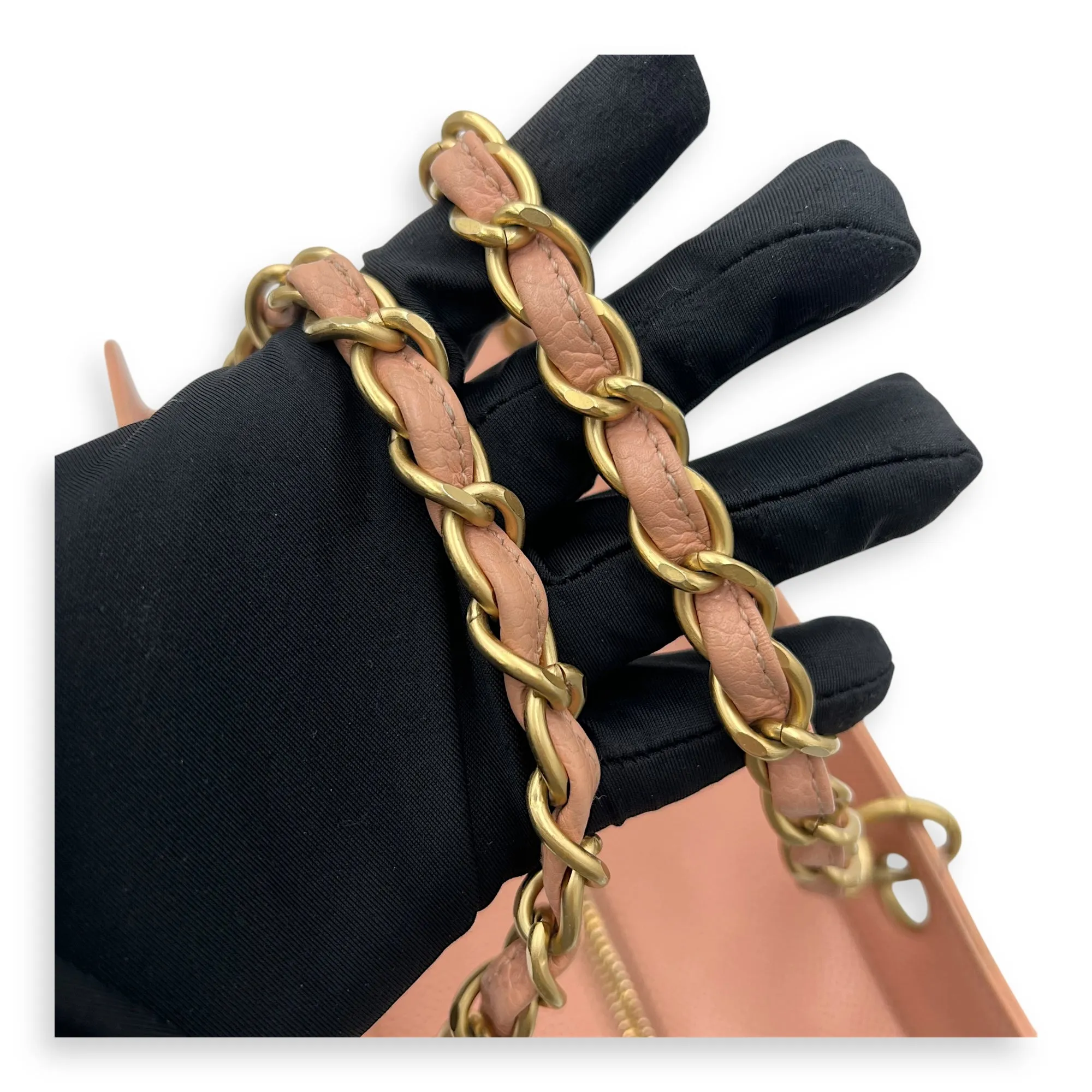 PST Petit Shopping Tote Bag in Caviar Leather   Gold hardware