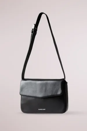 QUILTED FANNY PACK AND BAG BLACK