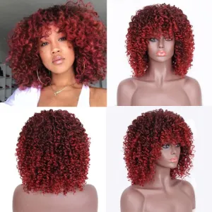 "Mimi"  Classic Spiral Curl Wig with Bang (Multiple colors )