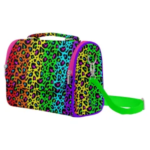 Rainbow Leopard Print Satchel Shoulder Bag