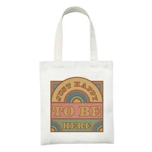 Realaiot Women Canvas Shopping Bag Large Type Books Bag Female Cotton Cloth Shoulder Bag Eco Handbag Tote Reusable Grocery Shopper Bags
