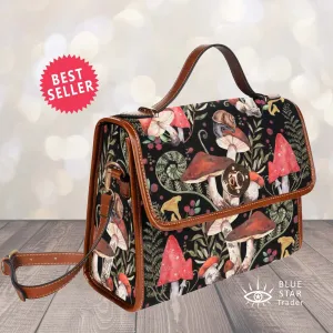 Red Mushrooms Cottagecore Purse