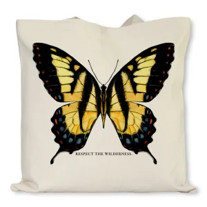 Respect The Wilderness Butterfly Tote Bag