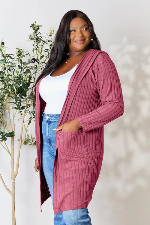 Ribbed Cardigan With Pockets [5 Colors]