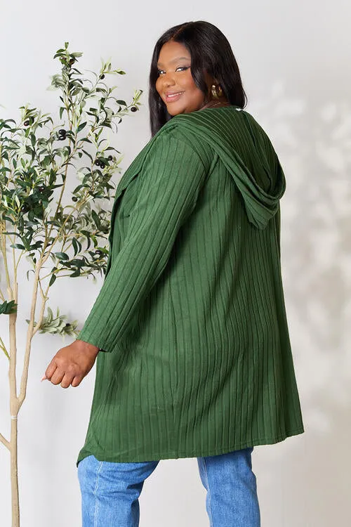 Ribbed Cardigan With Pockets [5 Colors]