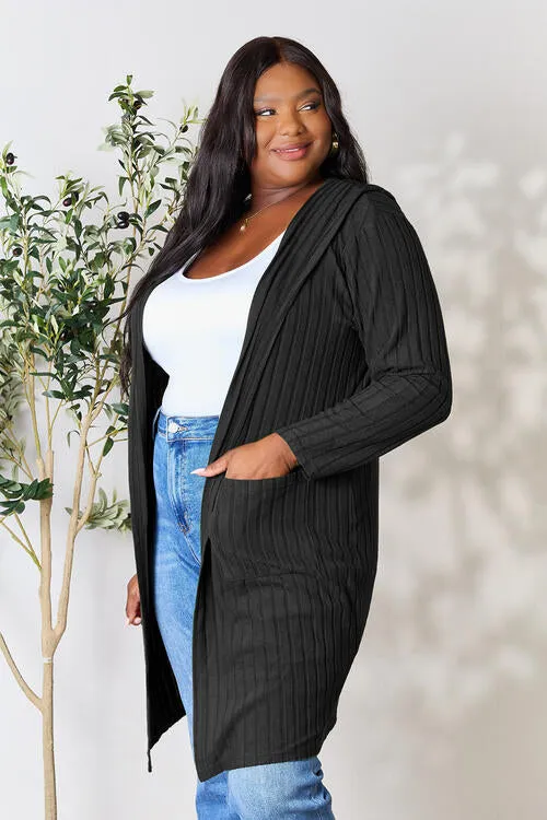 Ribbed Cardigan With Pockets [5 Colors]