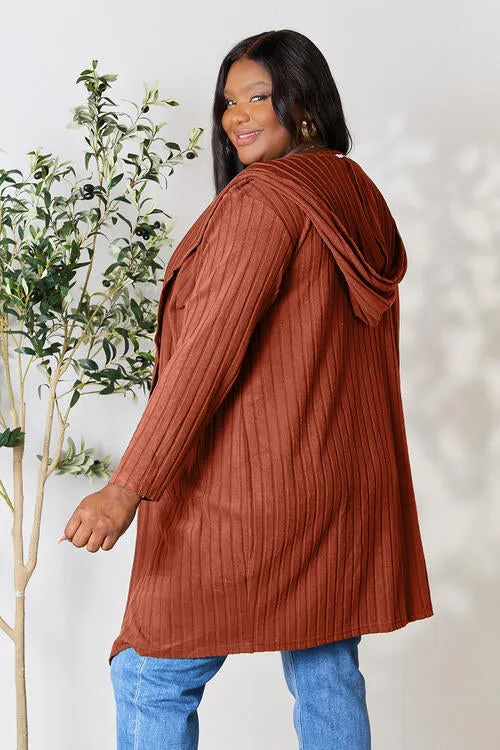 Ribbed Cardigan With Pockets [5 Colors]
