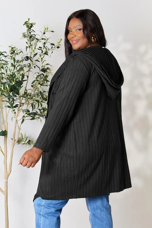 Ribbed Cardigan With Pockets [5 Colors]