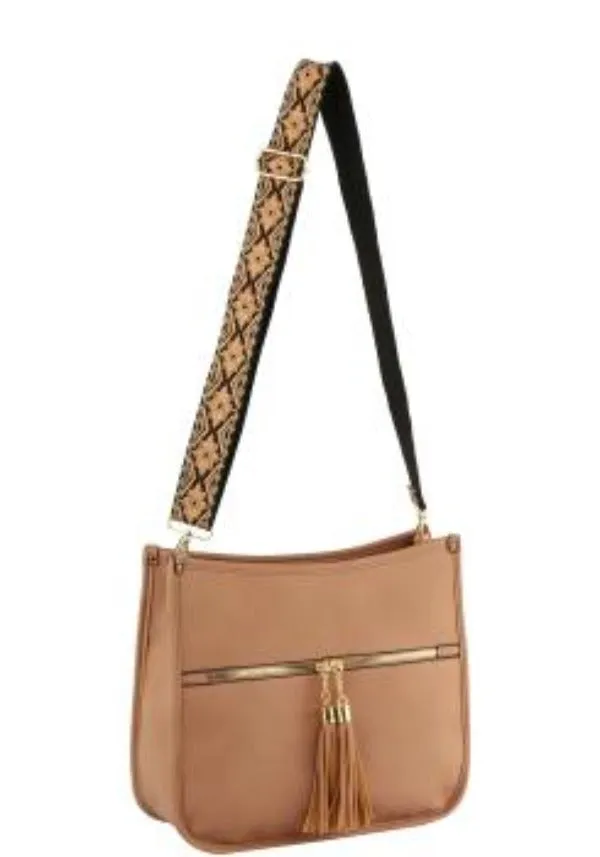 Rockstar Purse Crossbody Shoulder Bag with Zipper Closure in Premium Pu Leather