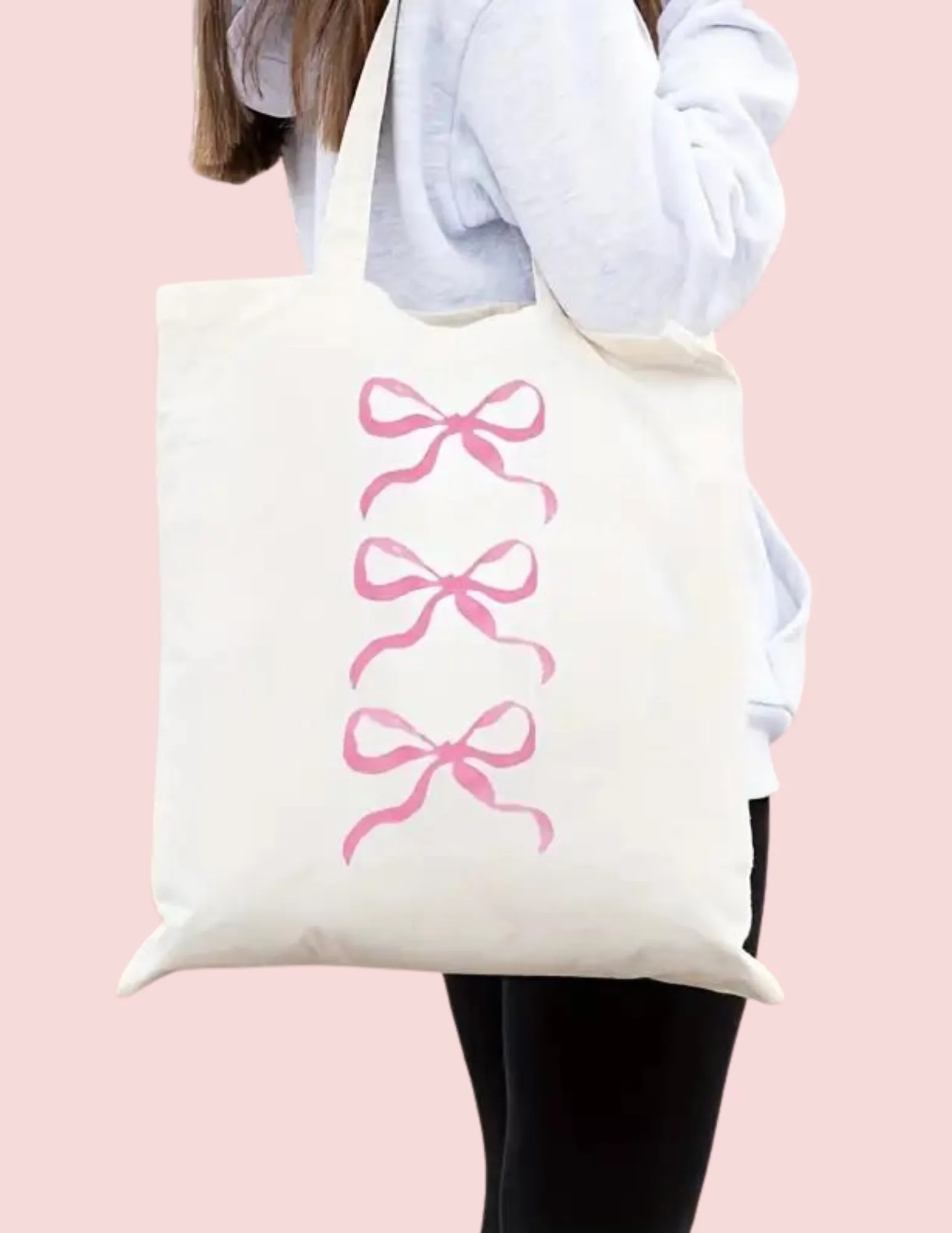 Ruffle   Bow Tote Bag