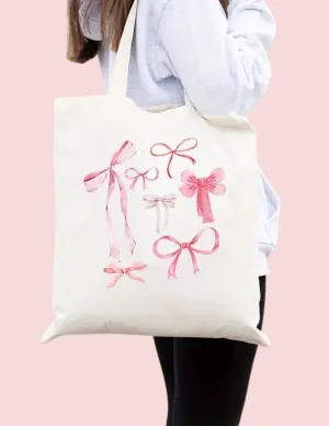 Ruffle   Bow Tote Bag