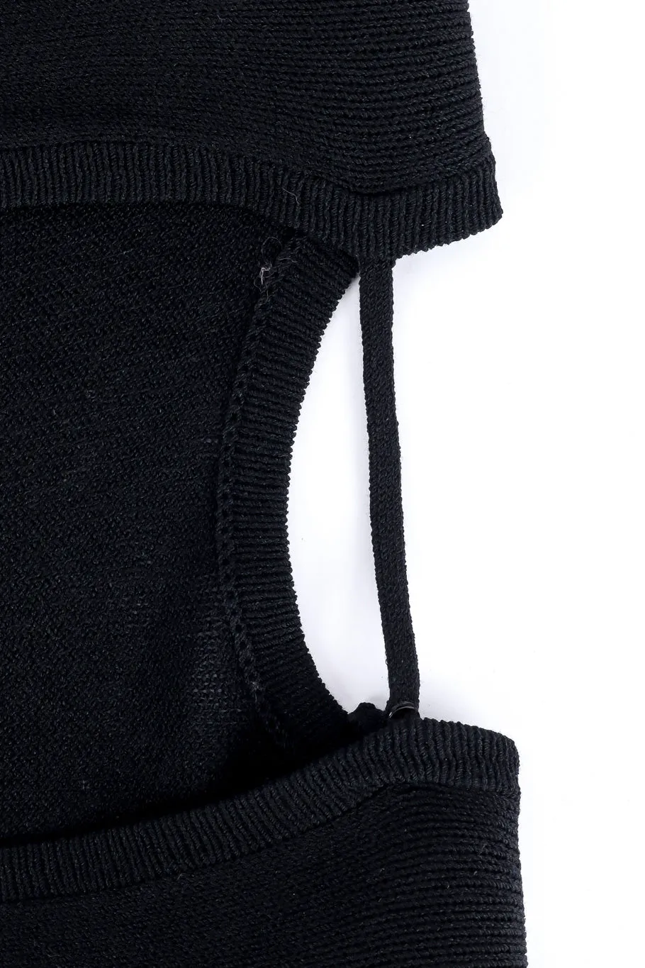 Ruffle Sleeve Backless Knit Dress