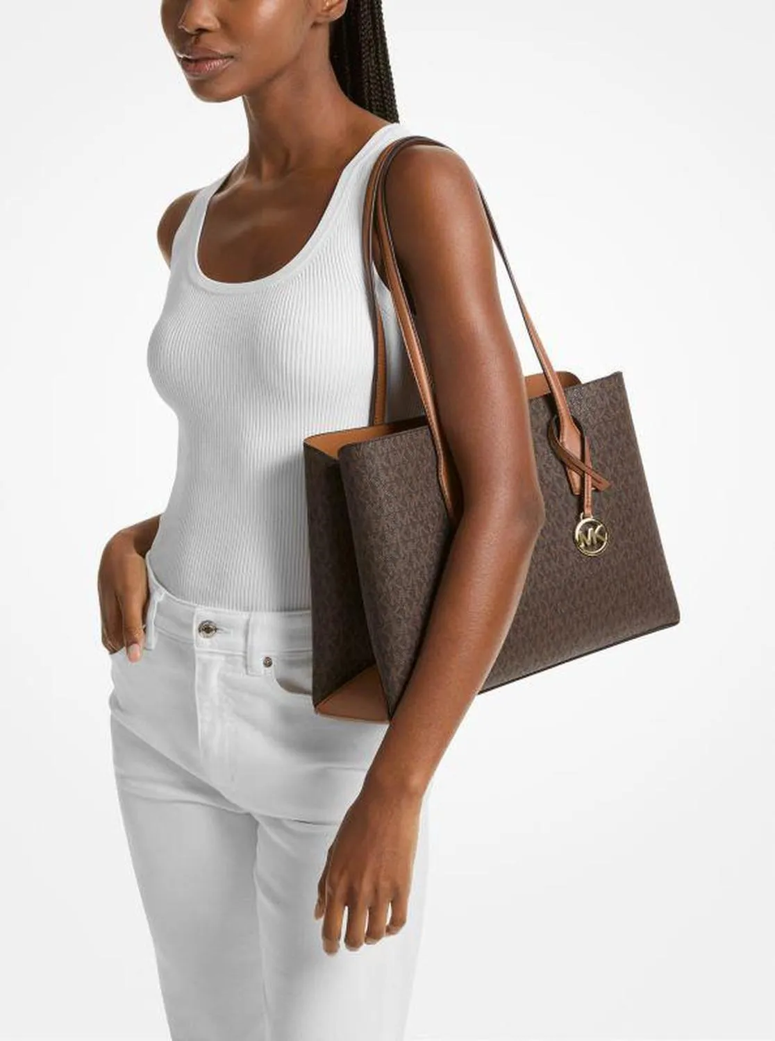Ruthie Medium Signature Logo Tote Bag