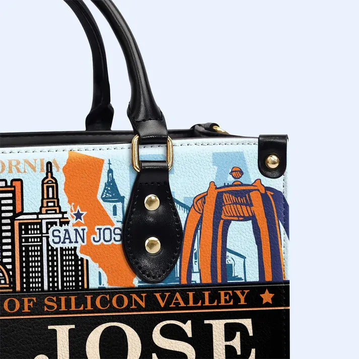 San Jose-Inspired Leather Handbag by CHRISTIANARTBAG – Silicon Valley Elegance - CABLTHB02010424.