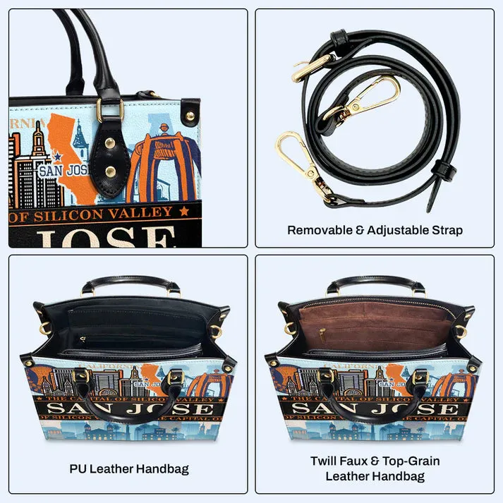 San Jose-Inspired Leather Handbag by CHRISTIANARTBAG – Silicon Valley Elegance - CABLTHB02010424.