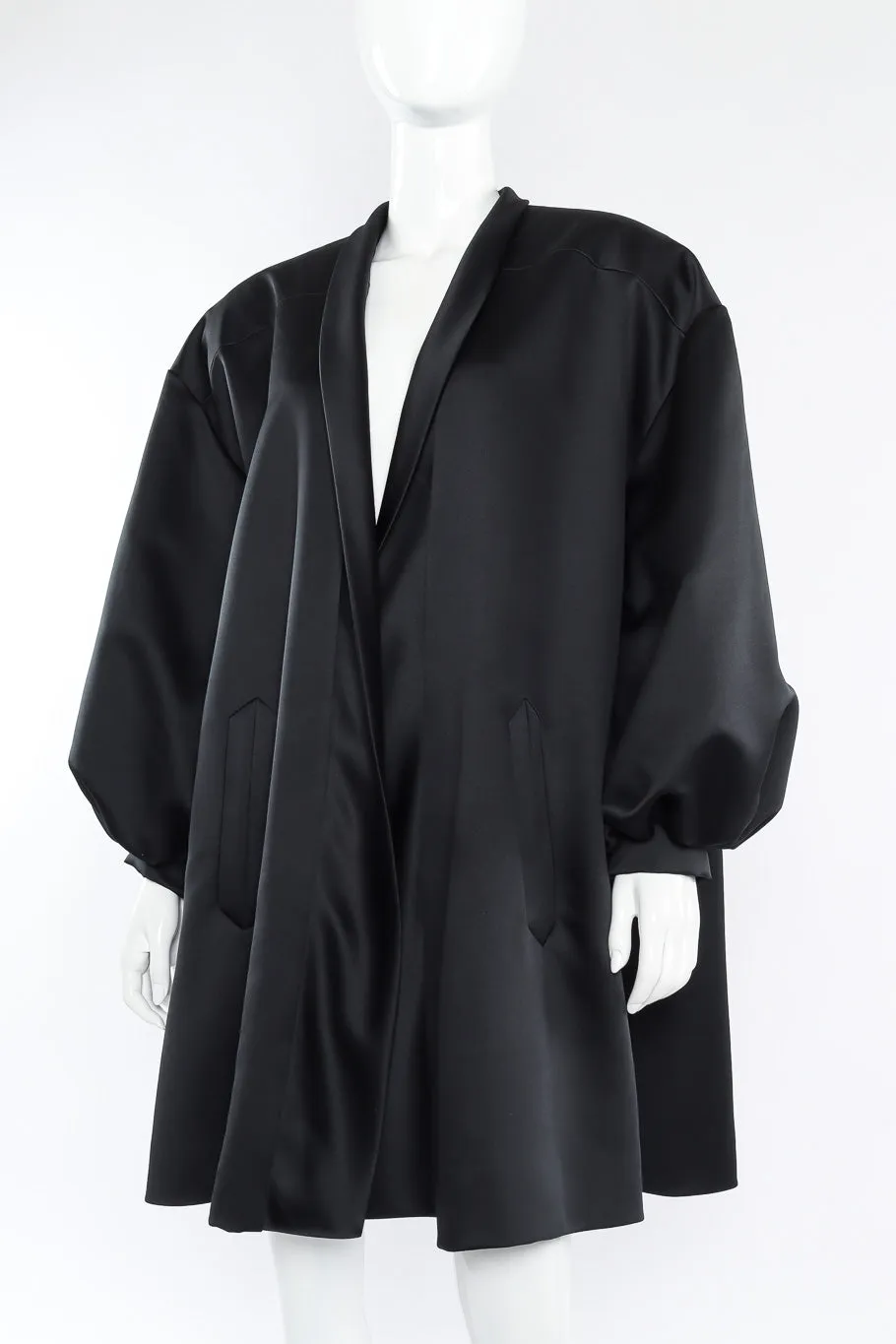 Satin Balloon Sleeve Jacket