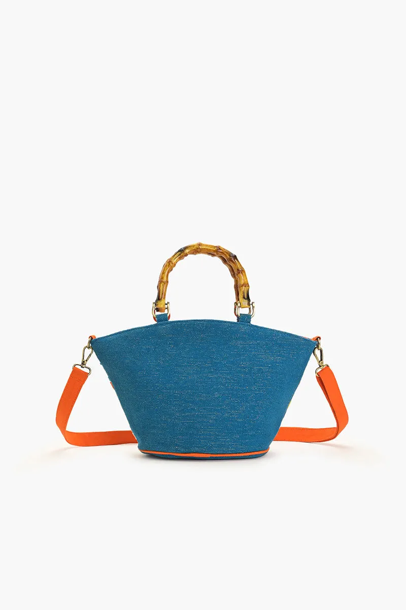 Sea Horse Teal Top Handle Bag