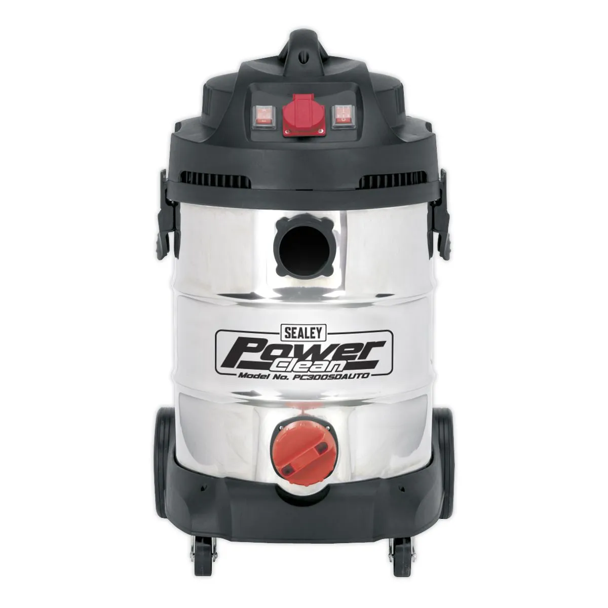 Sealey Vacuum Cleaner Industrial 30L 1400W/230V Stainless Drum Auto Start