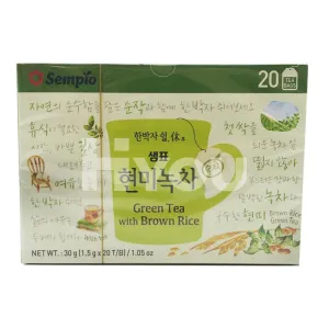 Sempio Green Tea With Brown Rice 20x1.5g ~  糙米綠茶包 20x1.5g