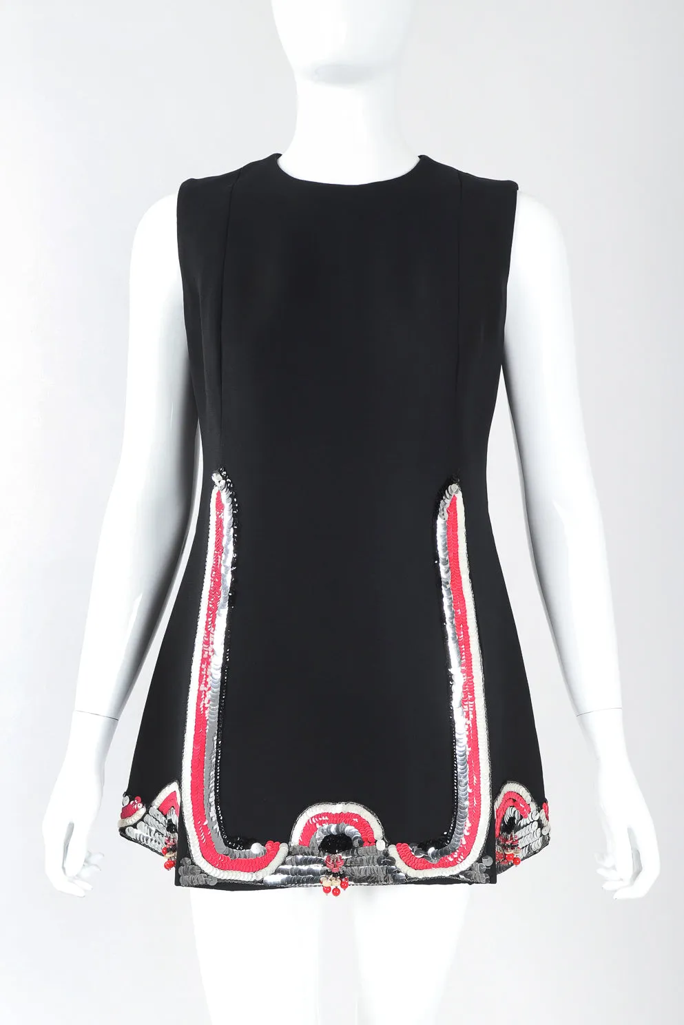 Sequin Hem Tunic Dress