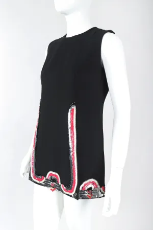 Sequin Hem Tunic Dress