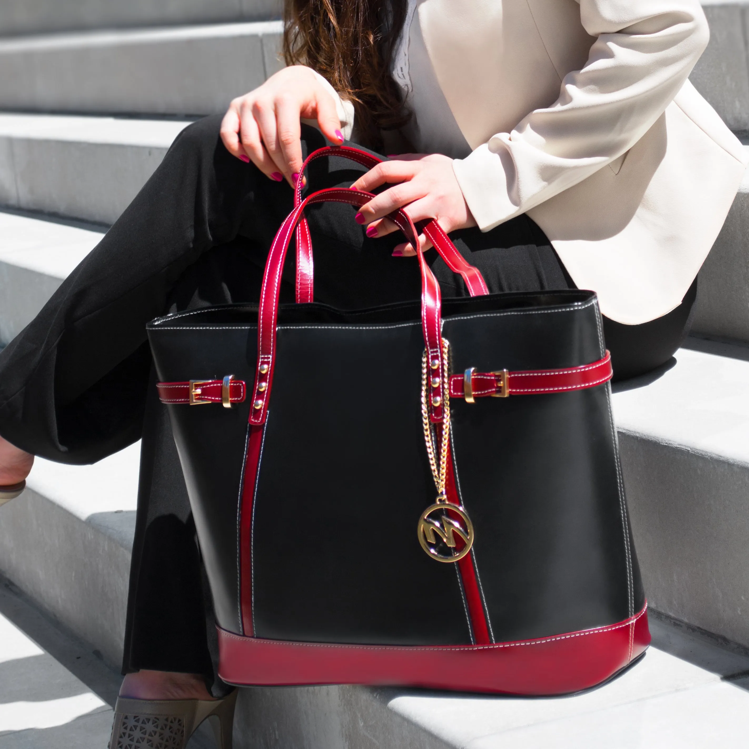SERAFINA | Leather Tablet Tote