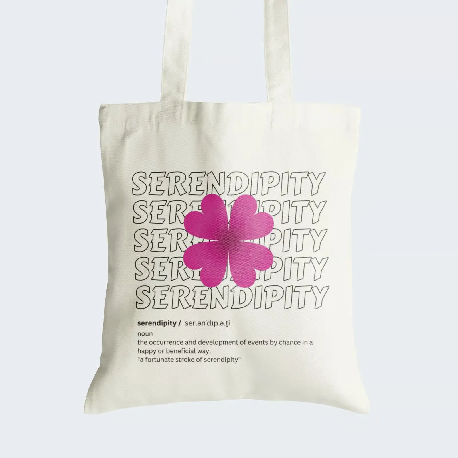 Serendipity Tote Bag With Zipper