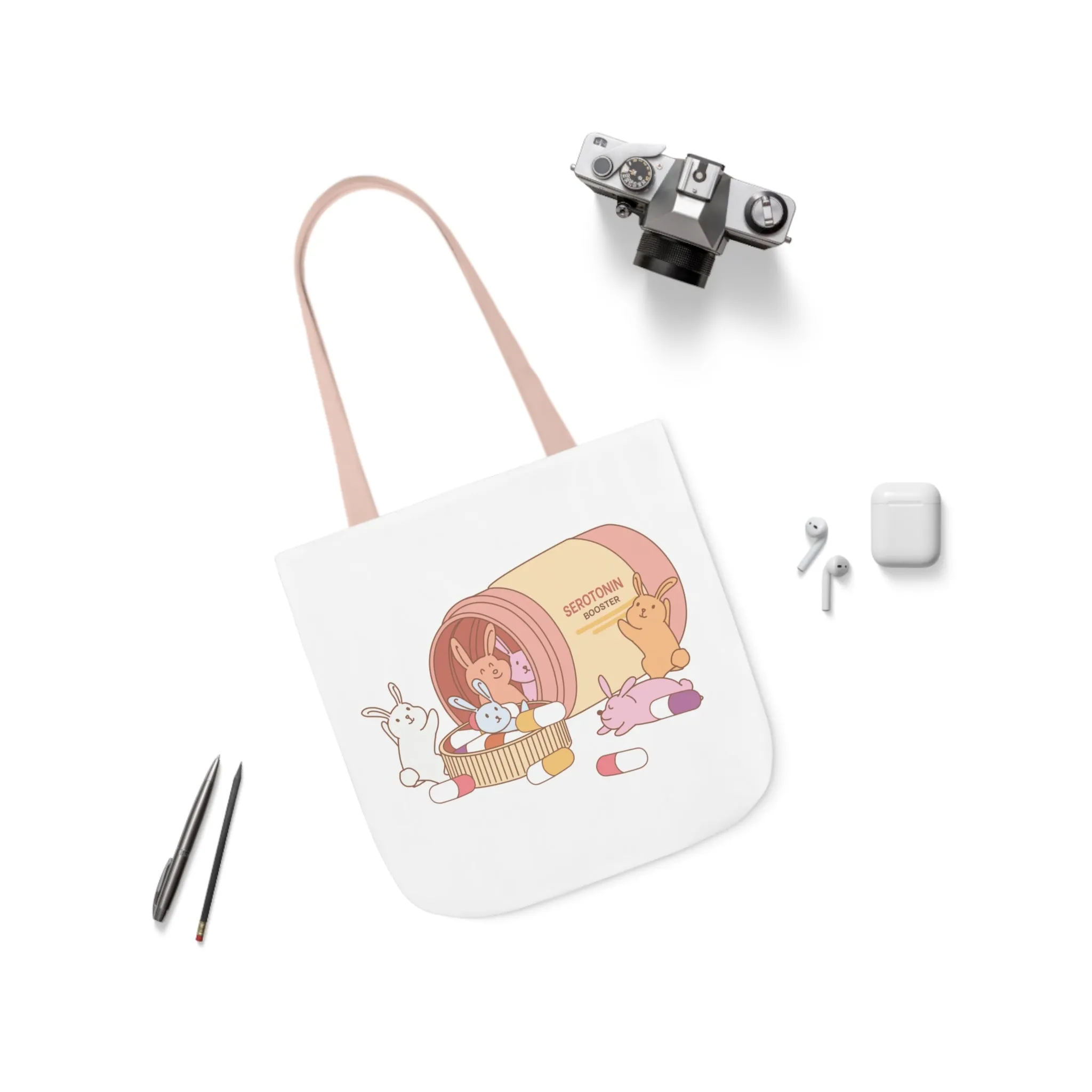 Serotonin Booster Canvas Tote Bag