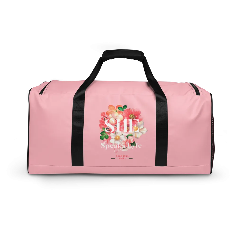 She Speaks Lyfe Signature Duffle bag