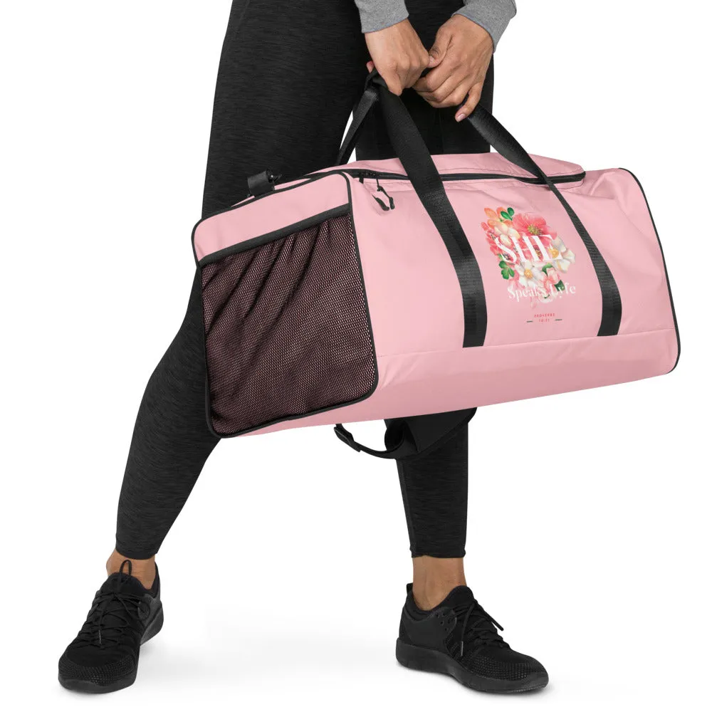 She Speaks Lyfe Signature Duffle bag