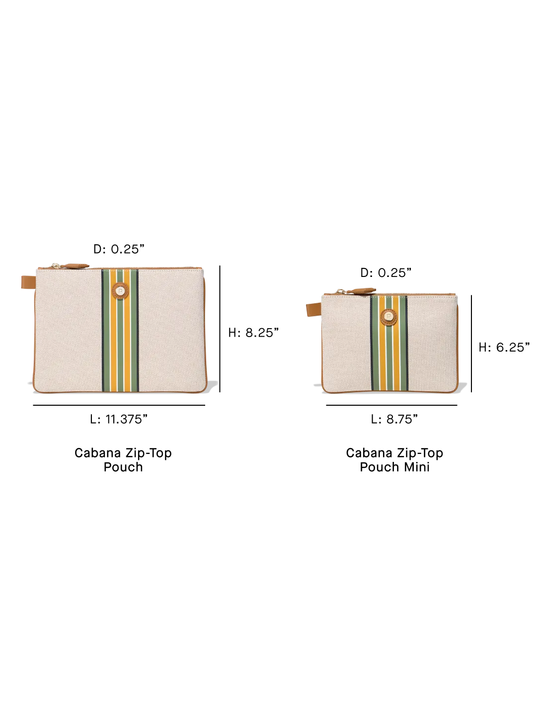 Small Cabana Zip-Top Pouch